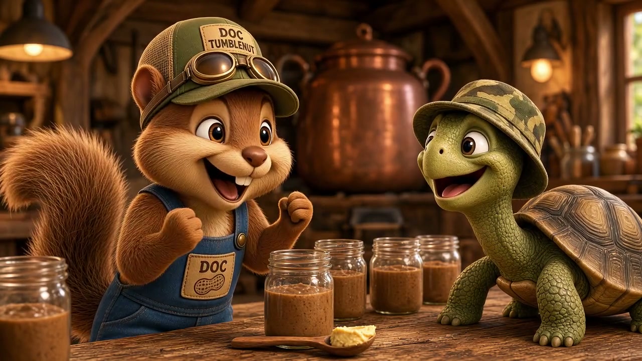 Doc and Cecil at the bench, the jars filled
